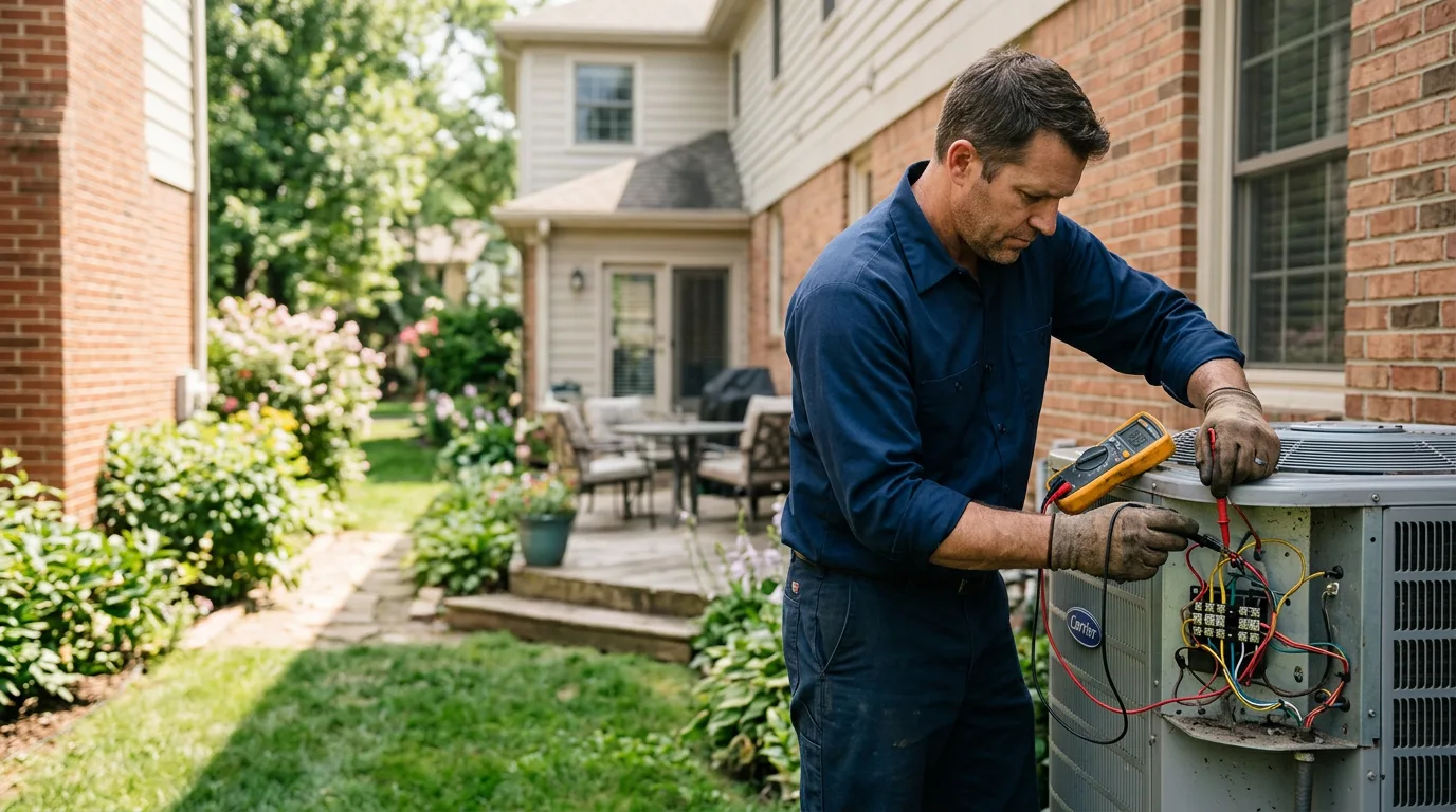 HVAC technician working near Sacramento, NM